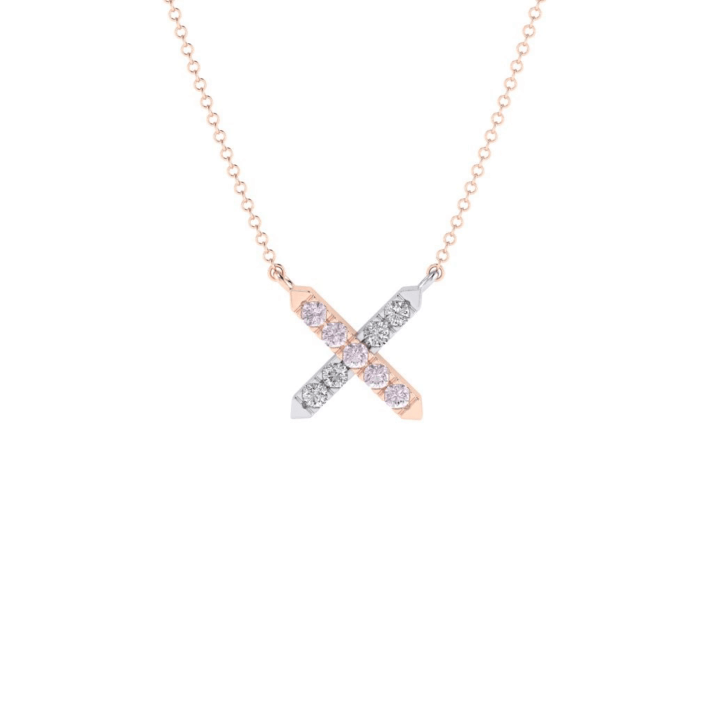 Eminence Pinks Diamond Cross Pendant