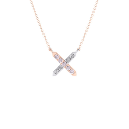 Eminence Pinks Diamond Cross Pendant