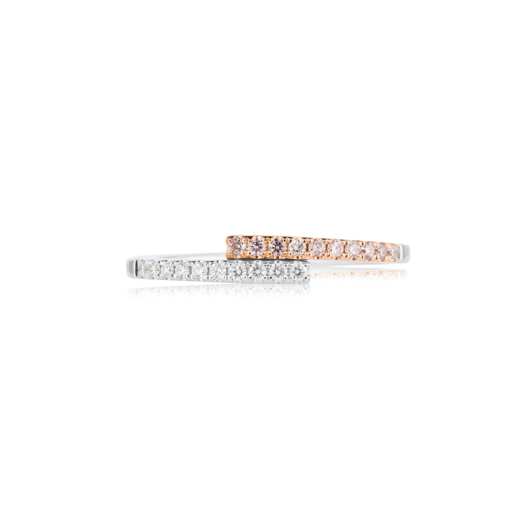 Eminence Pinks Diamond Cross Ring