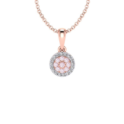Eminence Pinks Diamond Disc Pendant