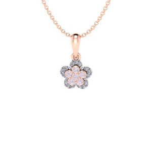 Eminence Pinks Diamond Flower Pendant