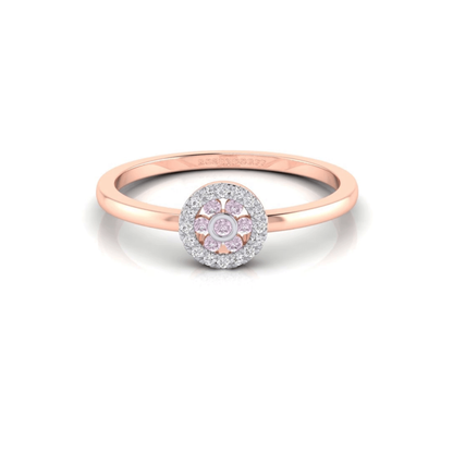Eminence Pinks Diamond Halo Ring