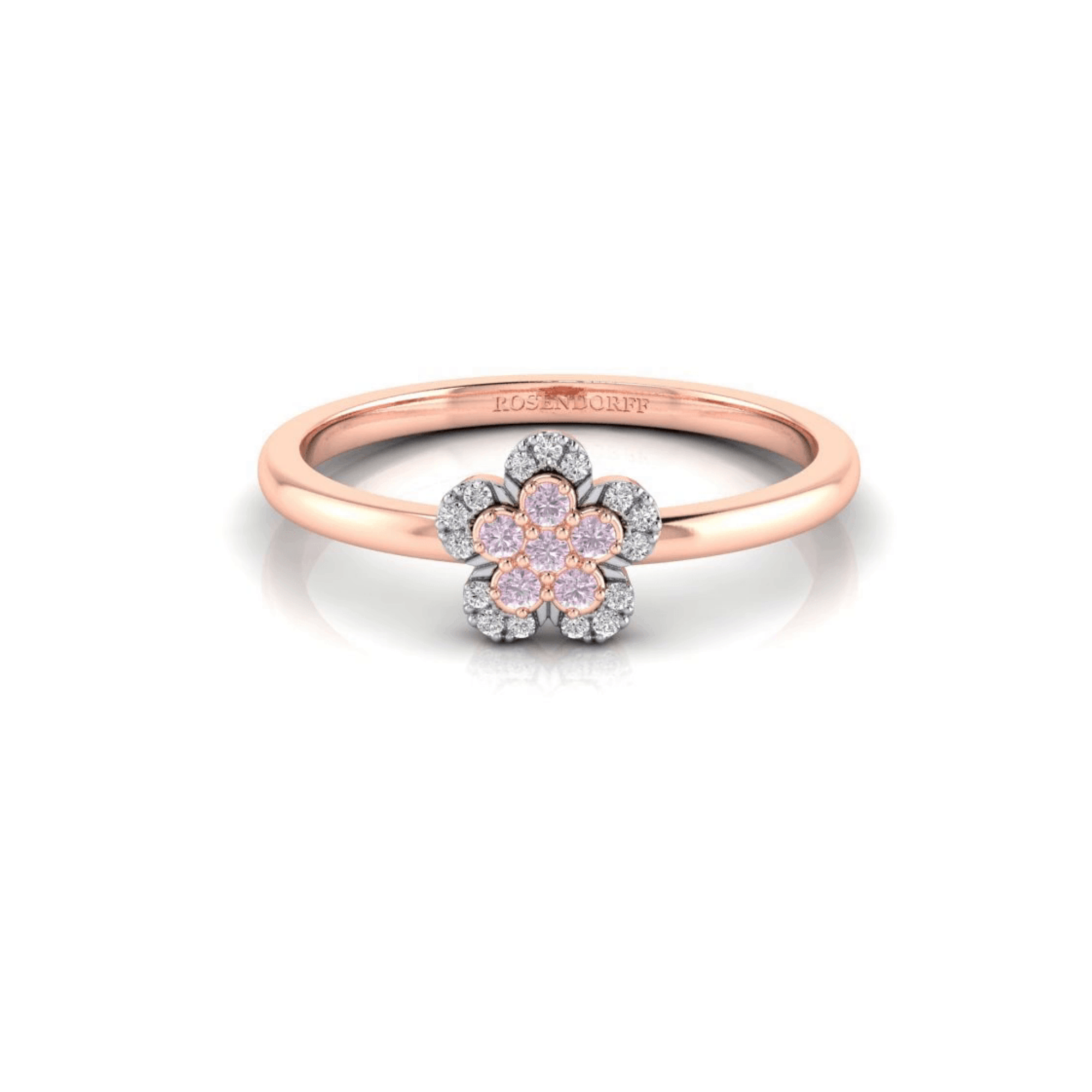 Eminence Pinks Diamond Flower Ring