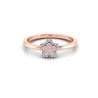 Eminence Pinks Diamond Flower Ring