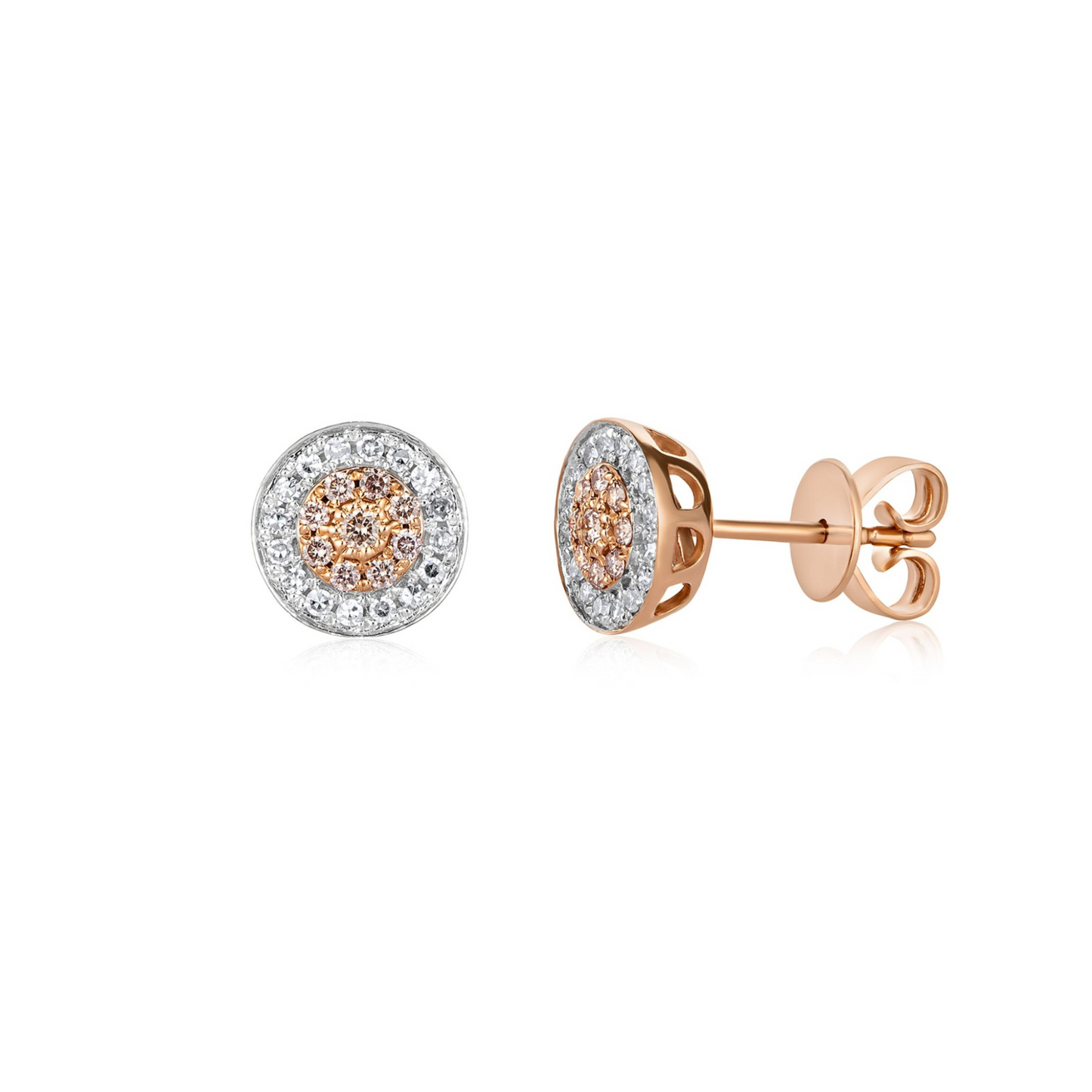 Eminence Pinks Diamond Large Disc Earrings