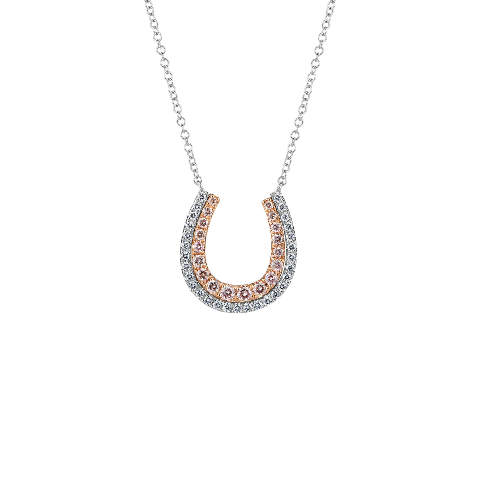 Eminence Pinks Diamond Horseshoe Pendant