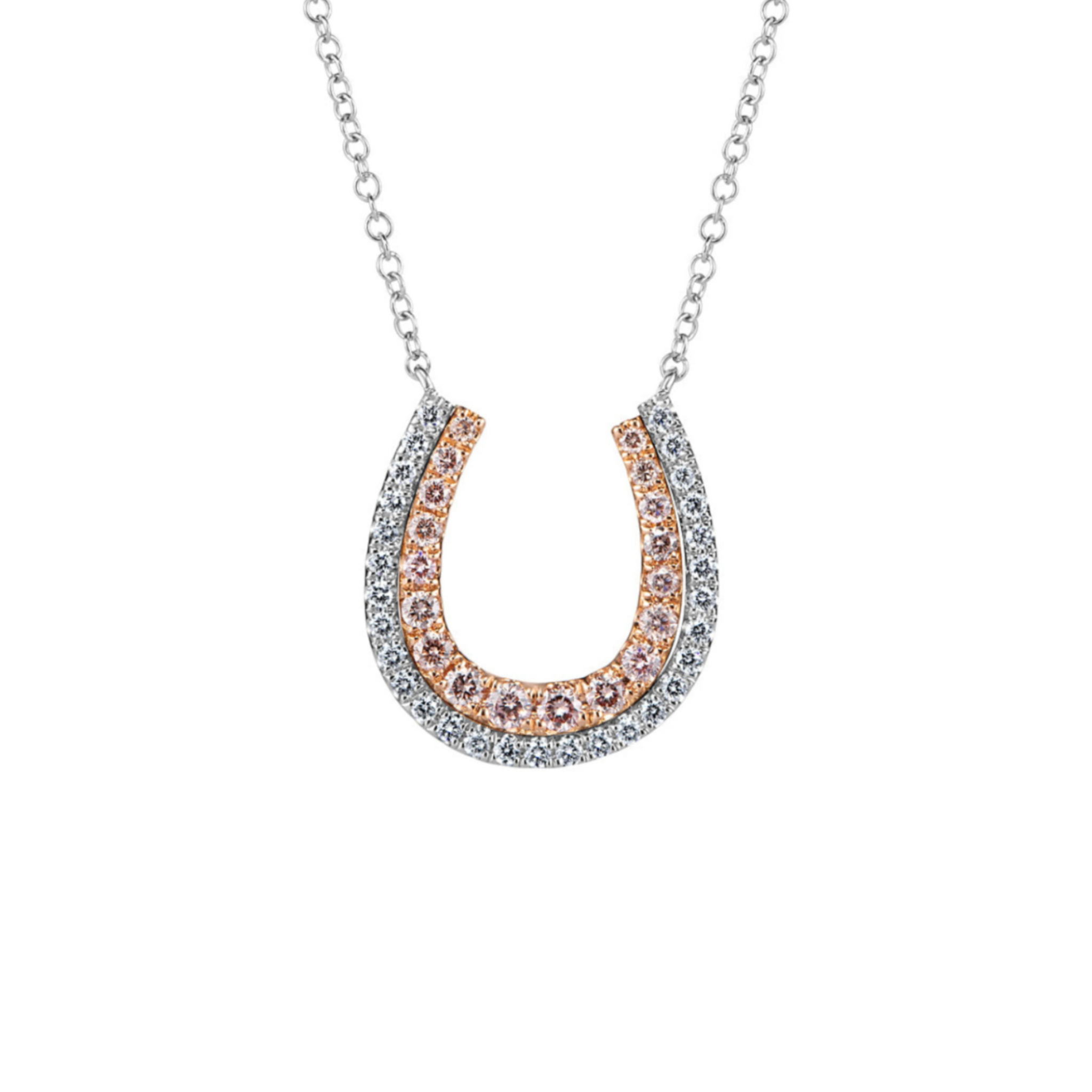 Eminence Pinks Diamond Horseshoe Pendant