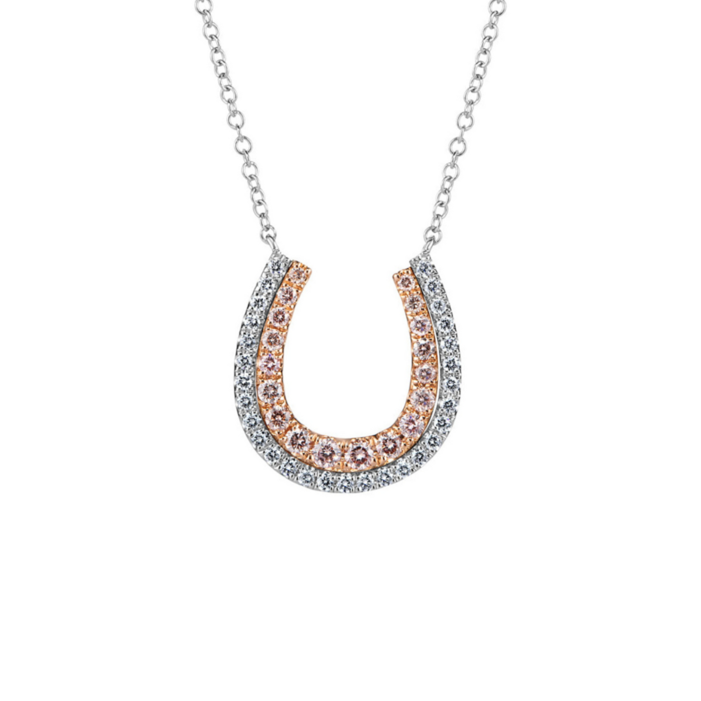 Eminence Pinks Diamond Horseshoe Pendant