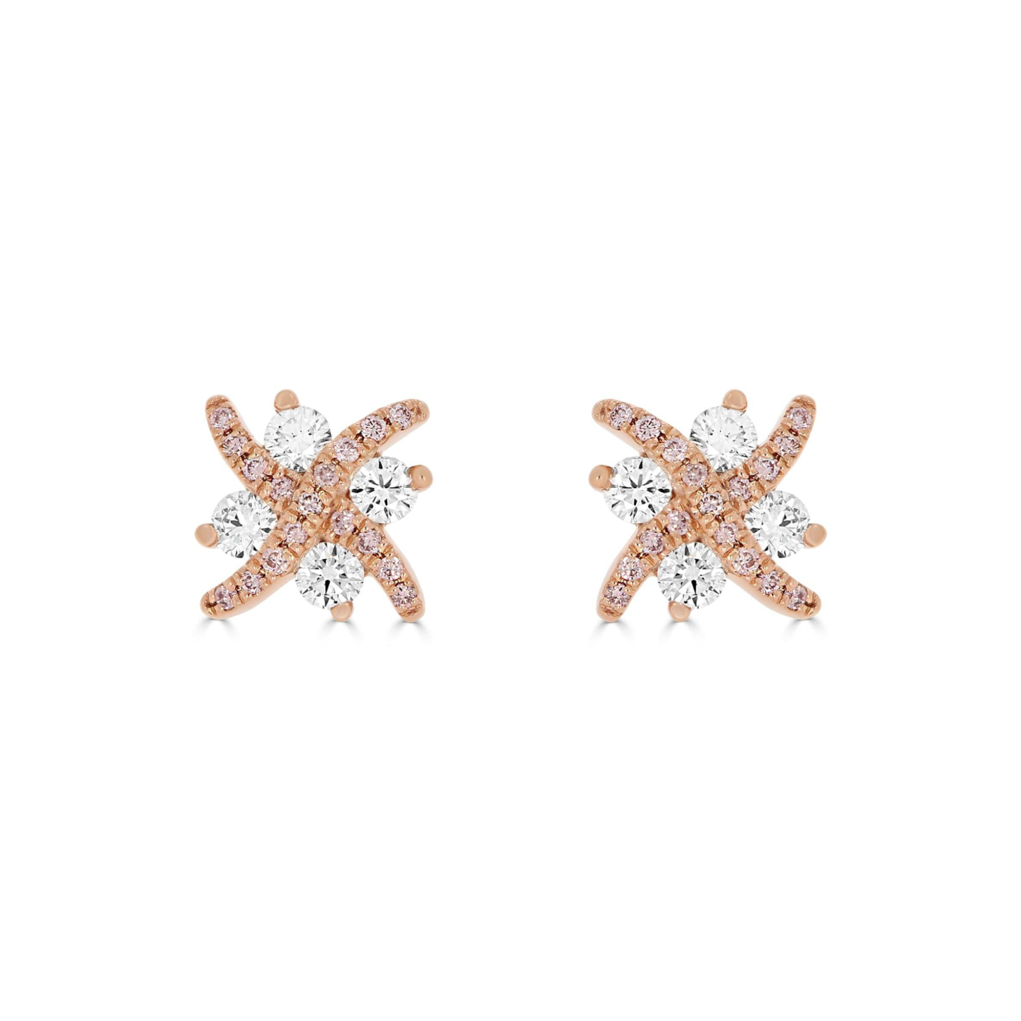 Eminence Pinks Diamond Kiss Earrings