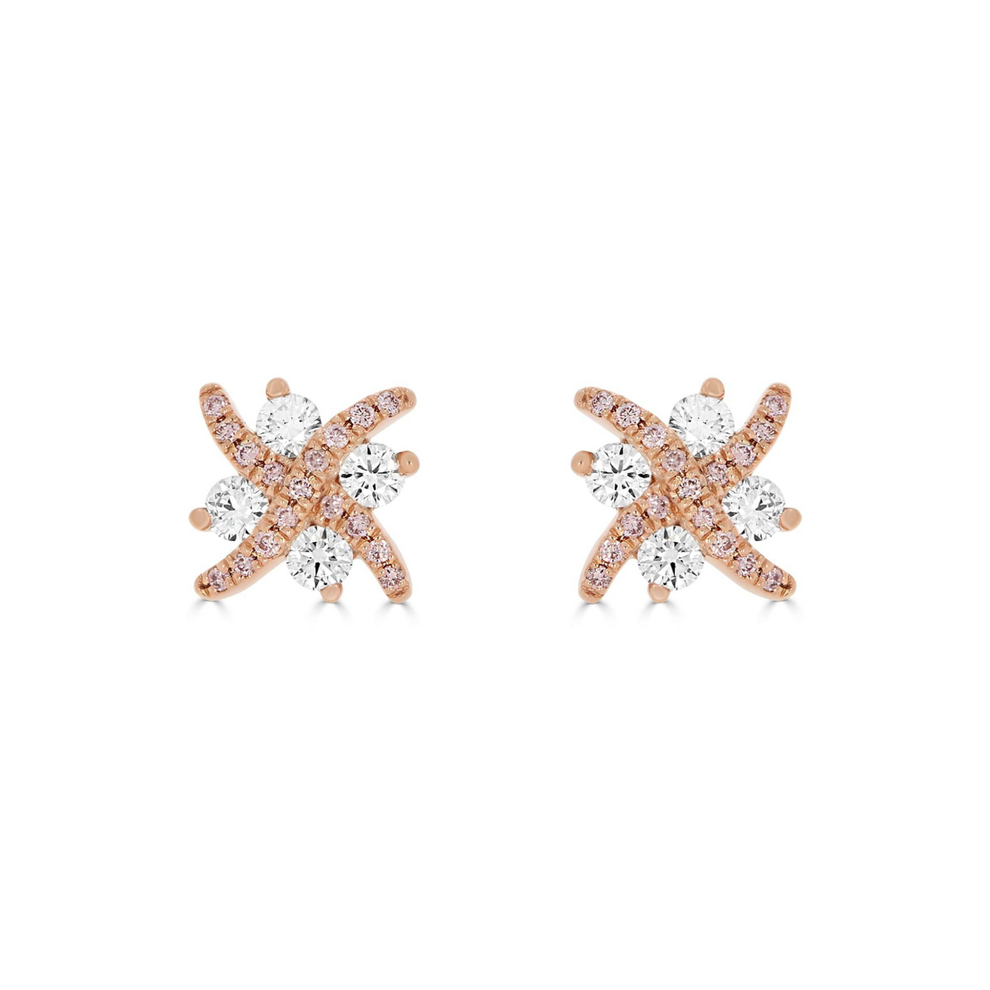 Eminence Pinks Diamond Kiss Earrings