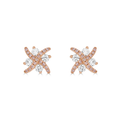 Eminence Pinks Diamond Kiss Earrings