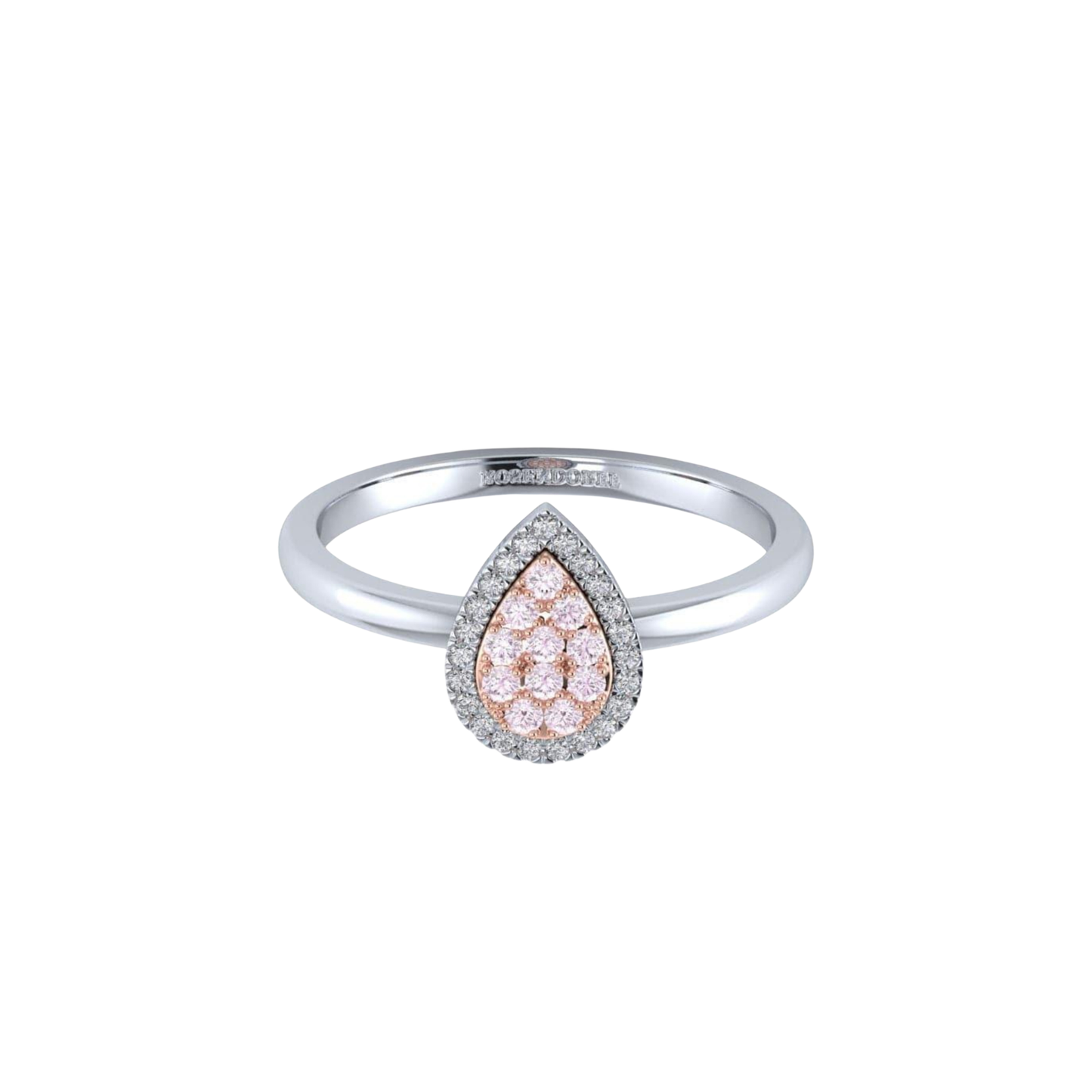 Eminence Pinks Diamond Pear Ring