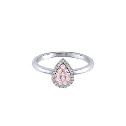 Eminence Pinks Diamond Pear Ring