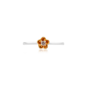 Eminence Pinks Diamond Flower Petal Ring