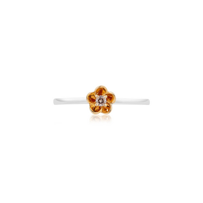 Eminence Pinks Diamond Flower Petal Ring