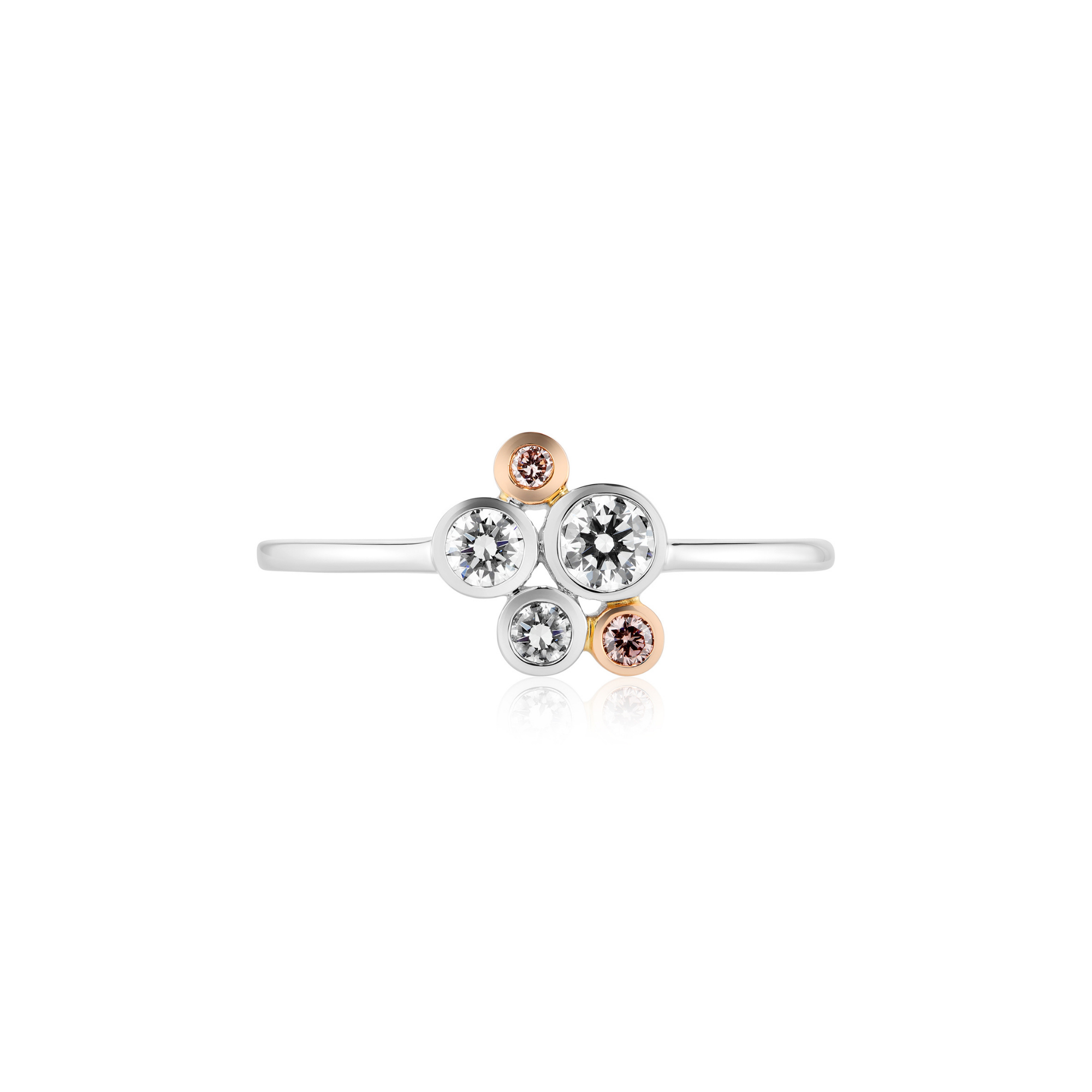 Eminence Pinks Diamond Bezel Ring