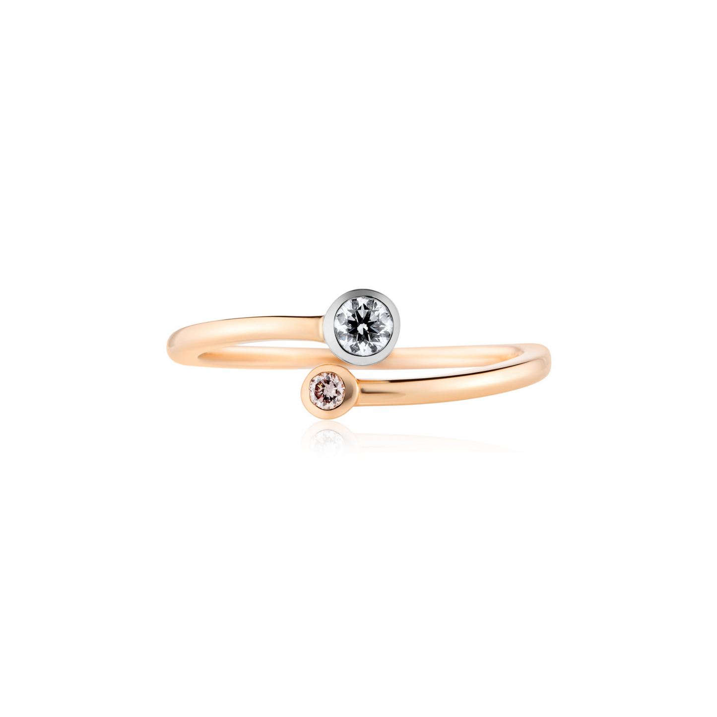 Eminence Pinks Diamond Double Twist Ring