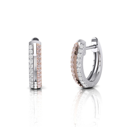 Eminence Pinks Diamond Split Huggies
