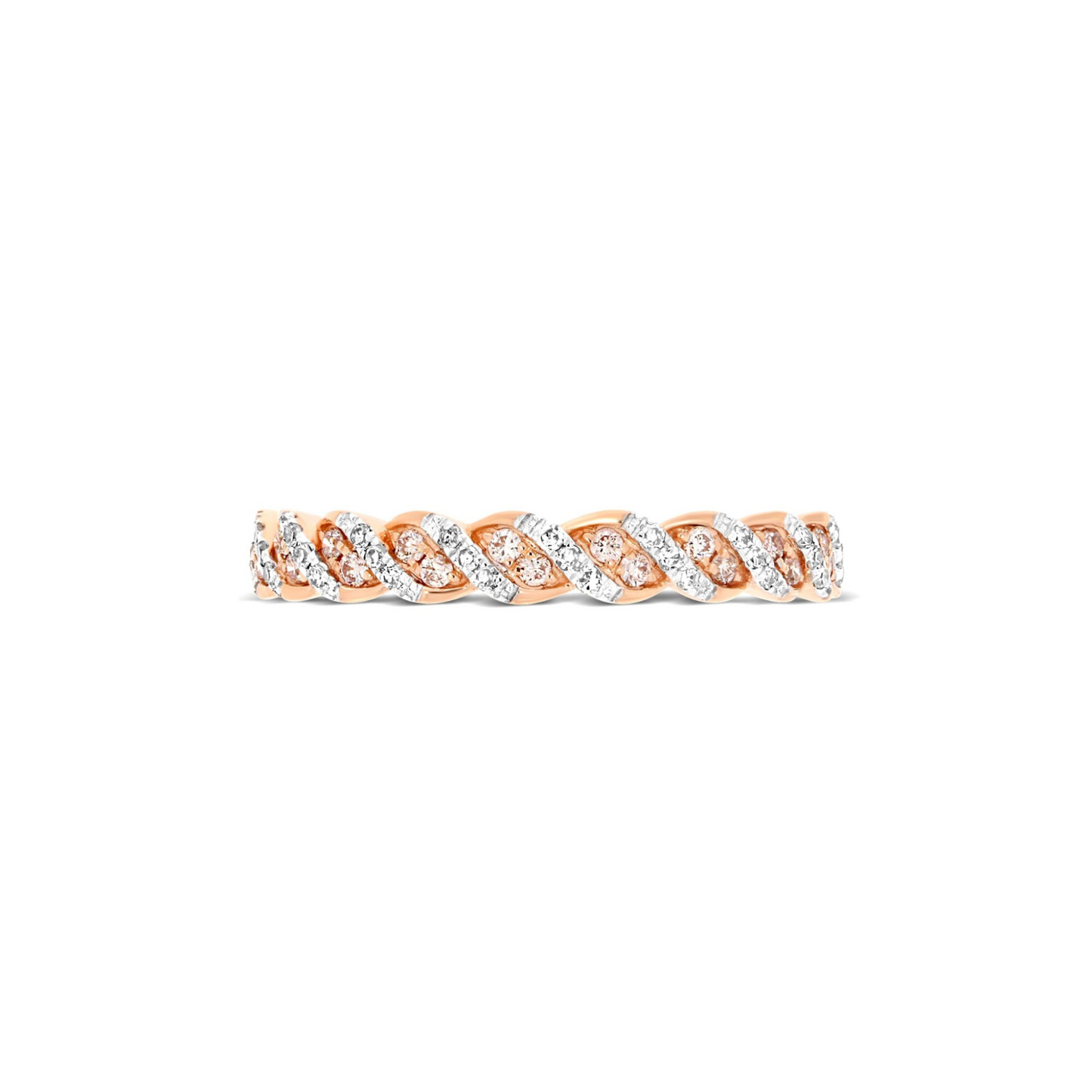 Eminence Pinks Diamond Twist Ring