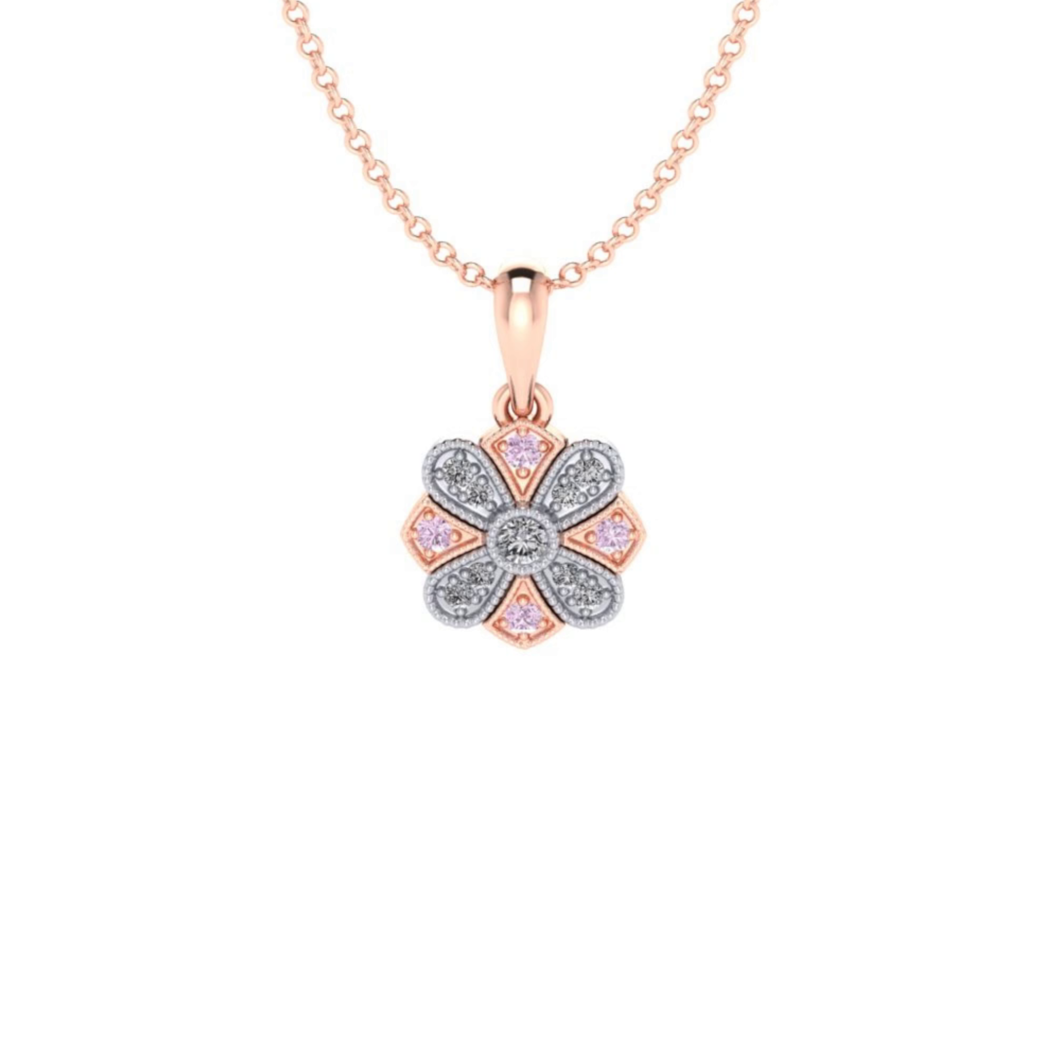 Eminence Pinks Diamond Vintage Pendant