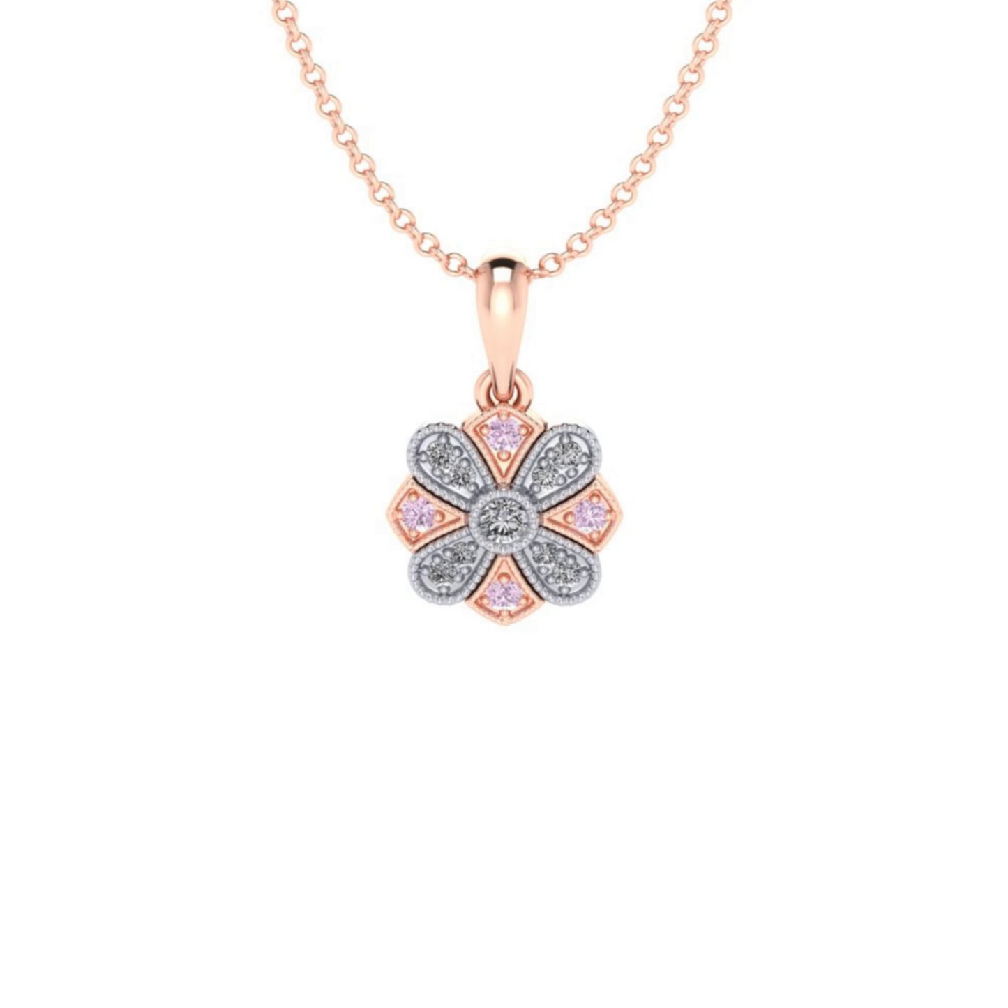 Eminence Pinks Diamond Vintage Pendant