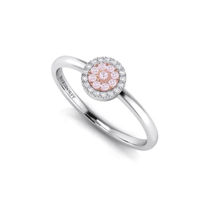 Eminence Pinks Diamond Disc Ring