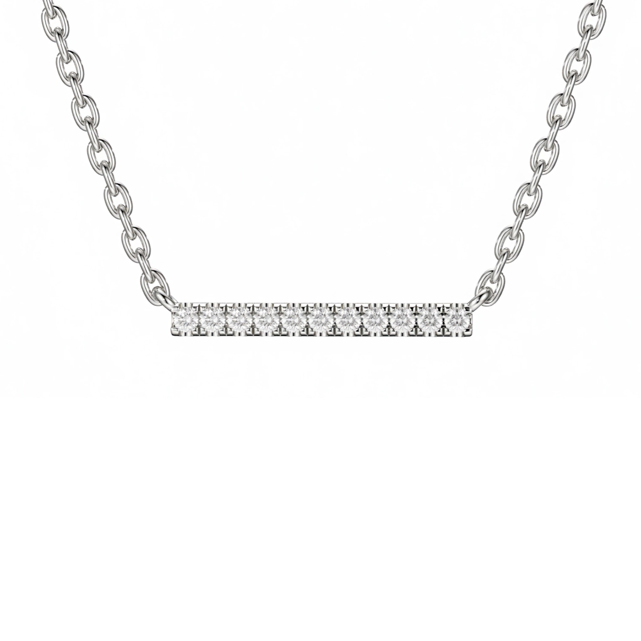 Full Diamond Bar Pendants