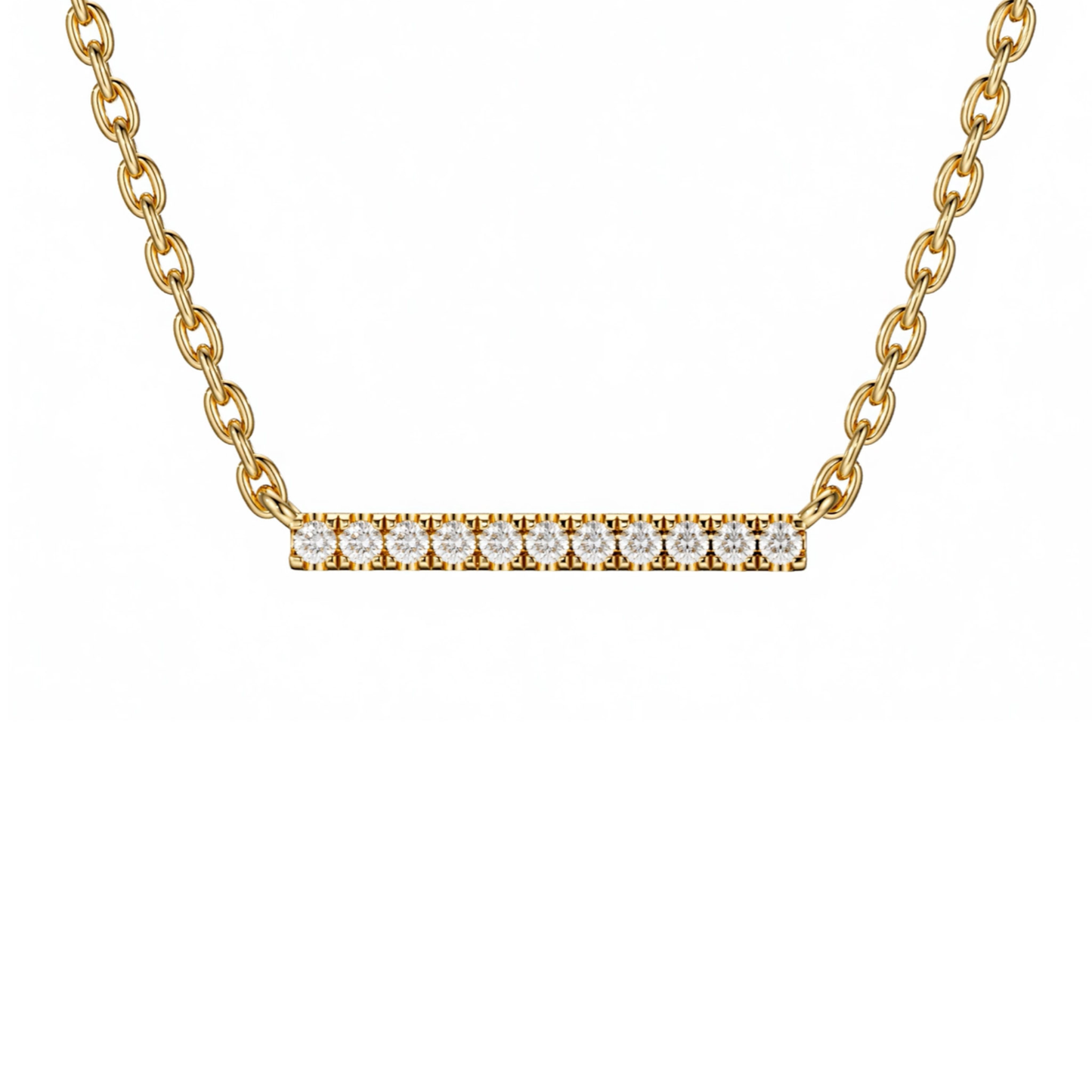 Full Diamond Bar Pendants