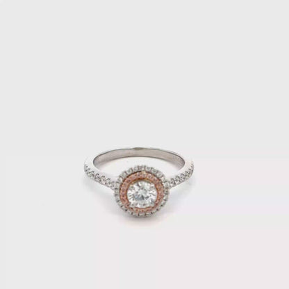 Ariel Diamond Double Halo Engagement Ring