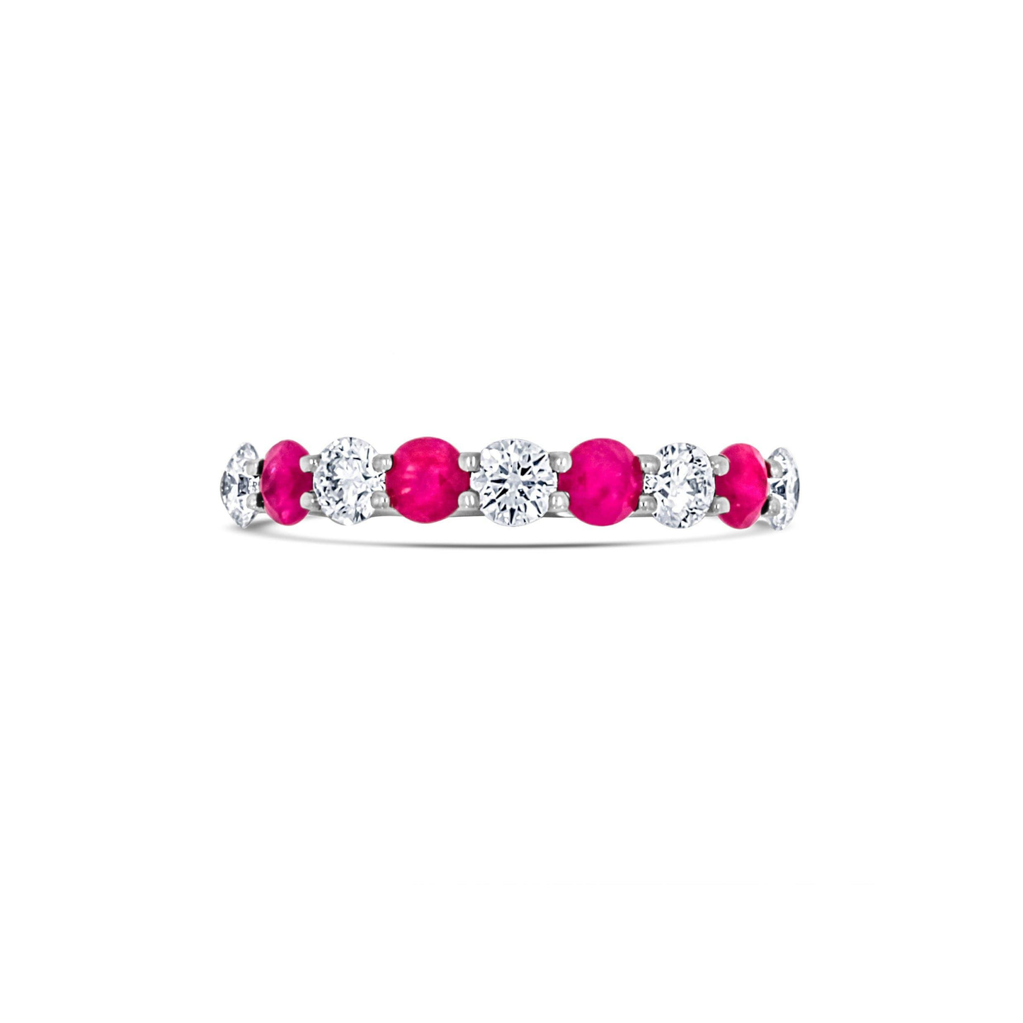 Ruby and Diamond Anniversary Ring
