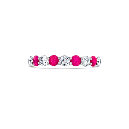 Ruby and Diamond Anniversary Ring