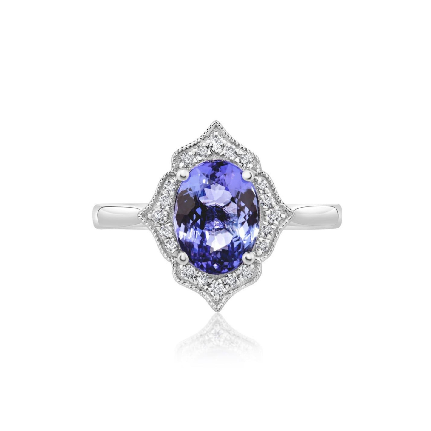 Tanzanite and Diamond Vintage Ring