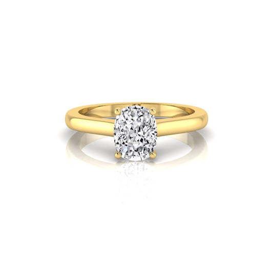 Kara Cushion Hidden Halo Ring