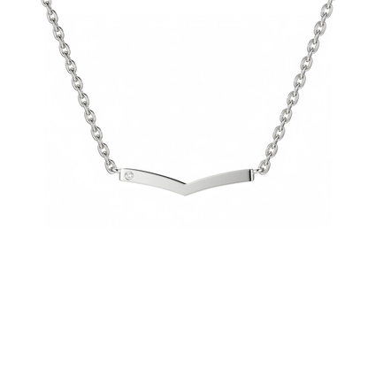 Wish Bone Diamond Pendant