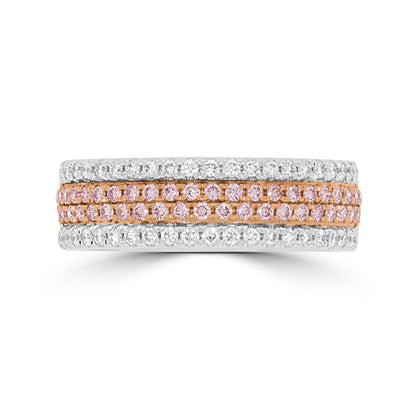 Natural Pink Diamond Band - Rosendorff Diamond Jewellers