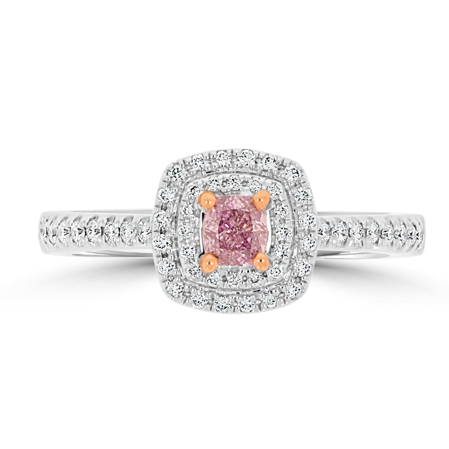 Fancy Intense Purple-Pink Diamond Ring | 18ct White Gold