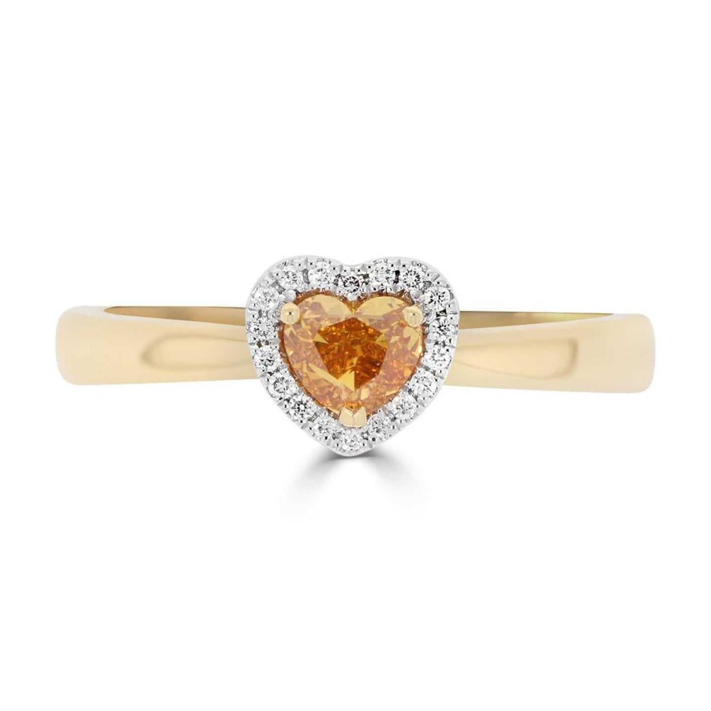 Fancy Vivid Orange Heart Diamond - Rosendorff Diamond Jewellers