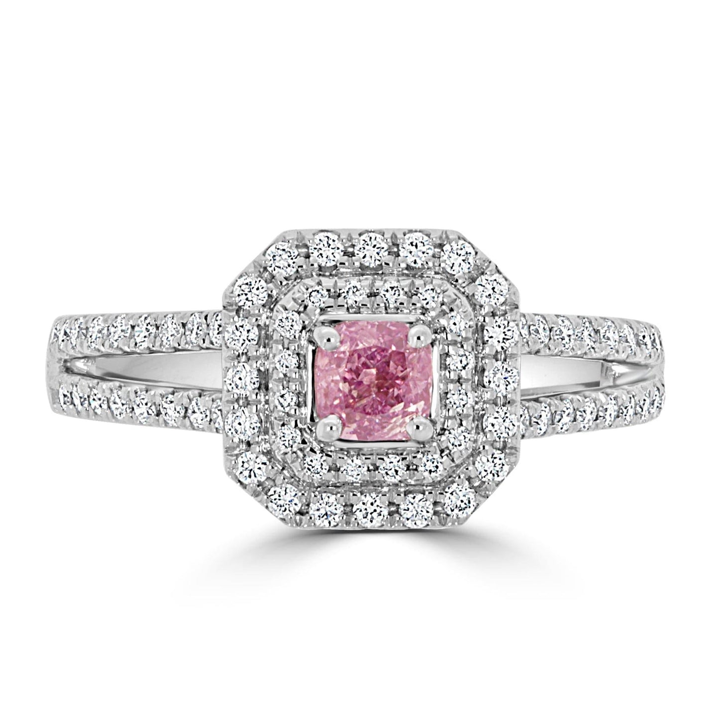 Fancy Intense Purple Pink 0.33ct Cushion - Rosendorff Diamond Jewellers
