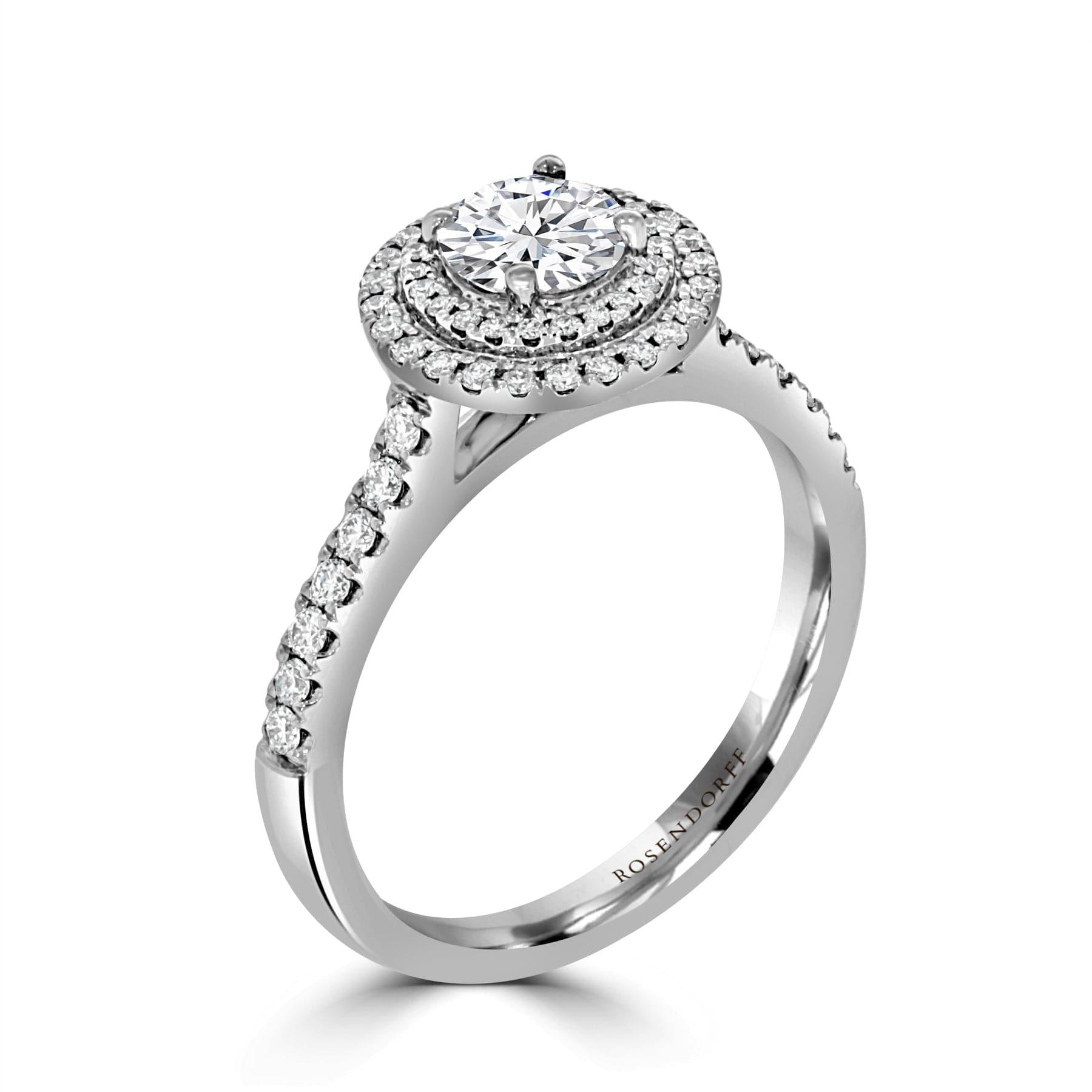 Double Halo Engagement Ring - Rosendorff Diamond Jewellers