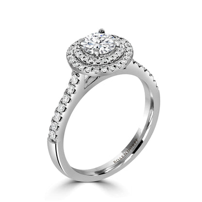Double Halo Engagement Ring - Rosendorff Diamond Jewellers