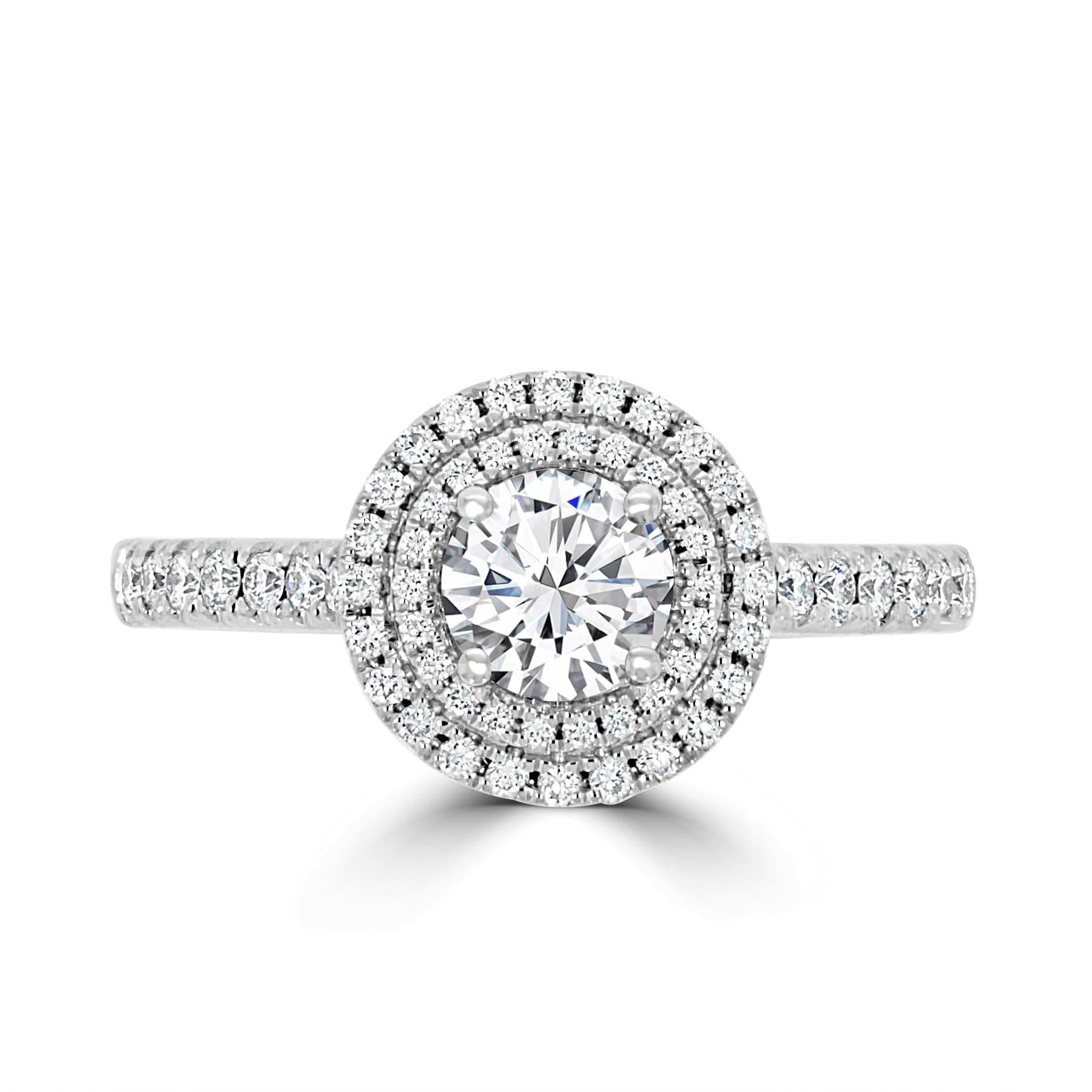 Double Halo Engagement Ring - Rosendorff Diamond Jewellers