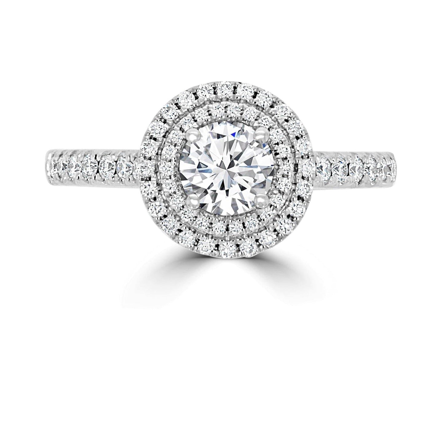 Double Halo Engagement Ring - Rosendorff Diamond Jewellers