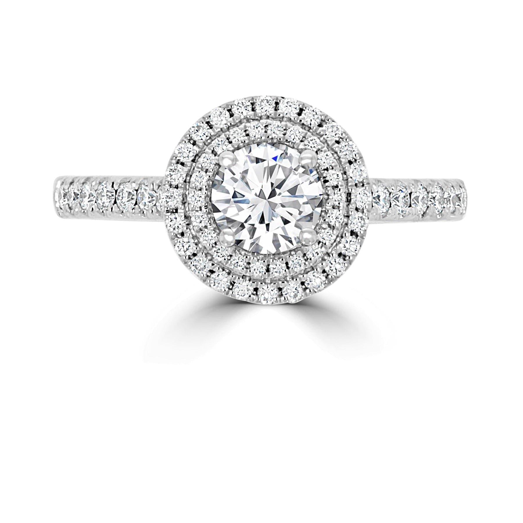 Double Halo Engagement Ring - Rosendorff Diamond Jewellers