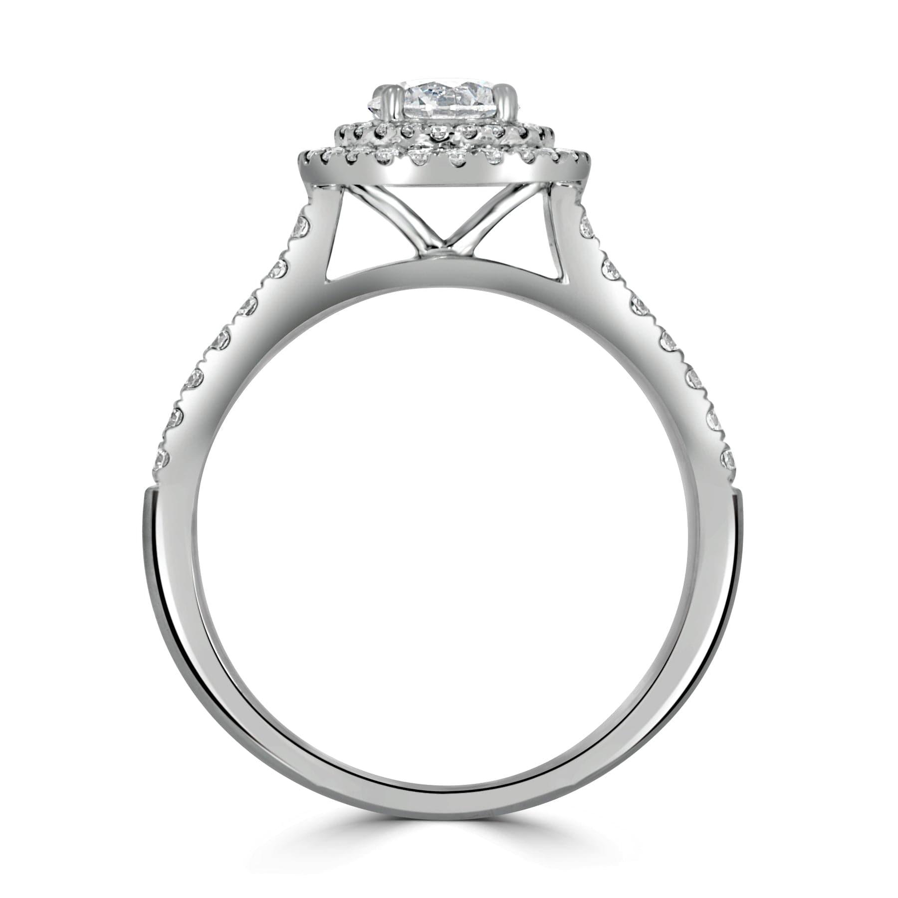 Double Halo Engagement Ring - Rosendorff Diamond Jewellers