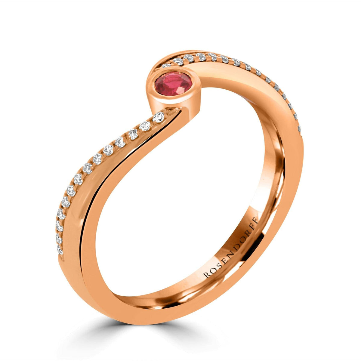 Twist Diamond & Ruby - Rosendorff Diamond Jewellers