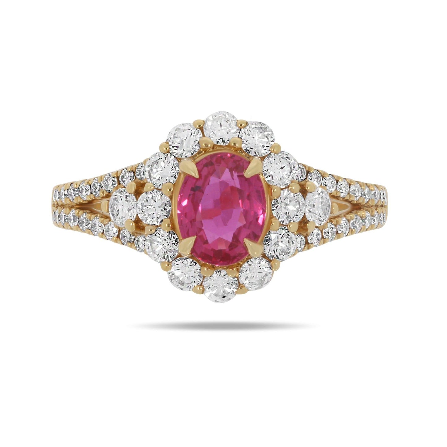 Natural Red Ruby and Diamond Ring - Rosendorff Diamond Jewellers