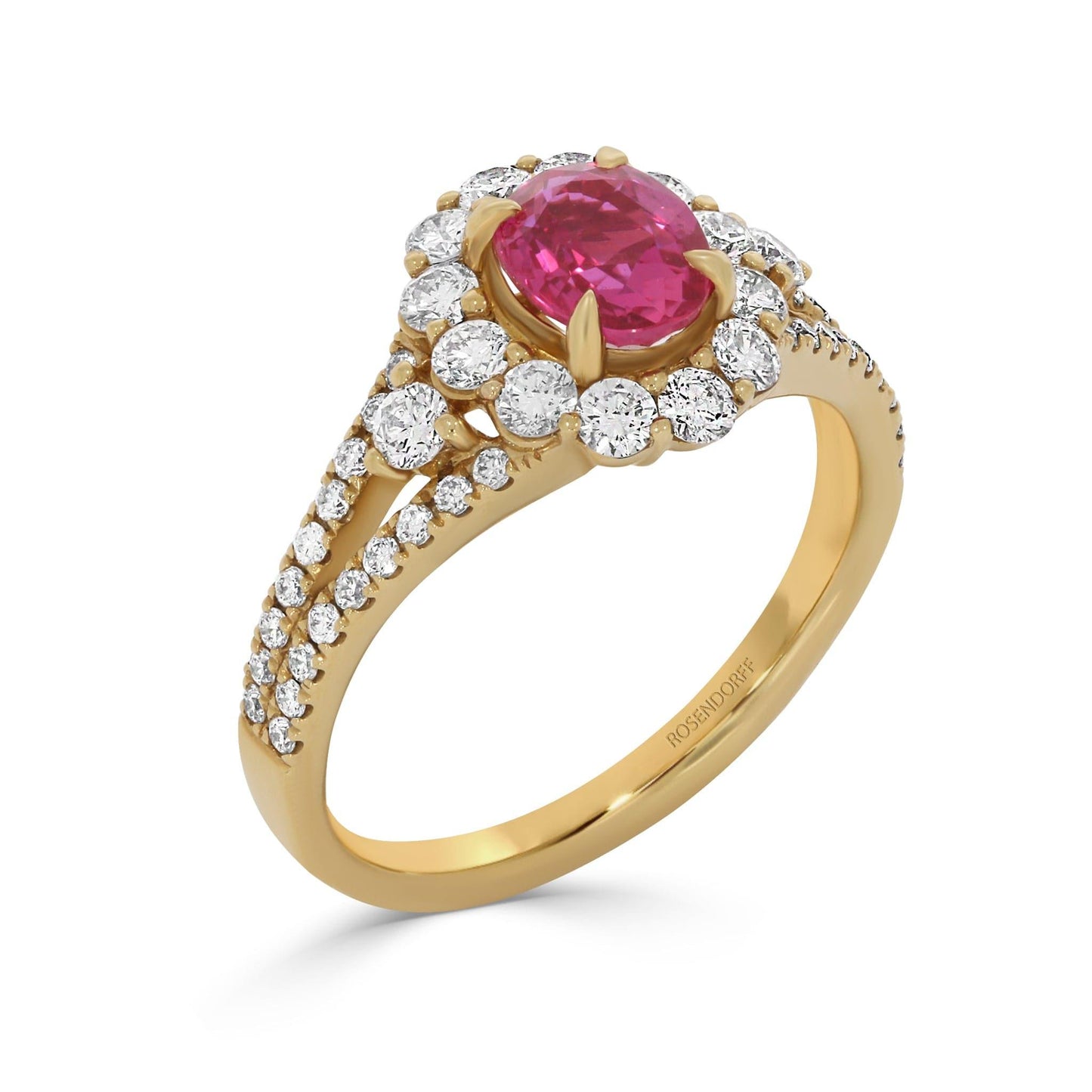 Natural Red Ruby and Diamond Ring - Rosendorff Diamond Jewellers
