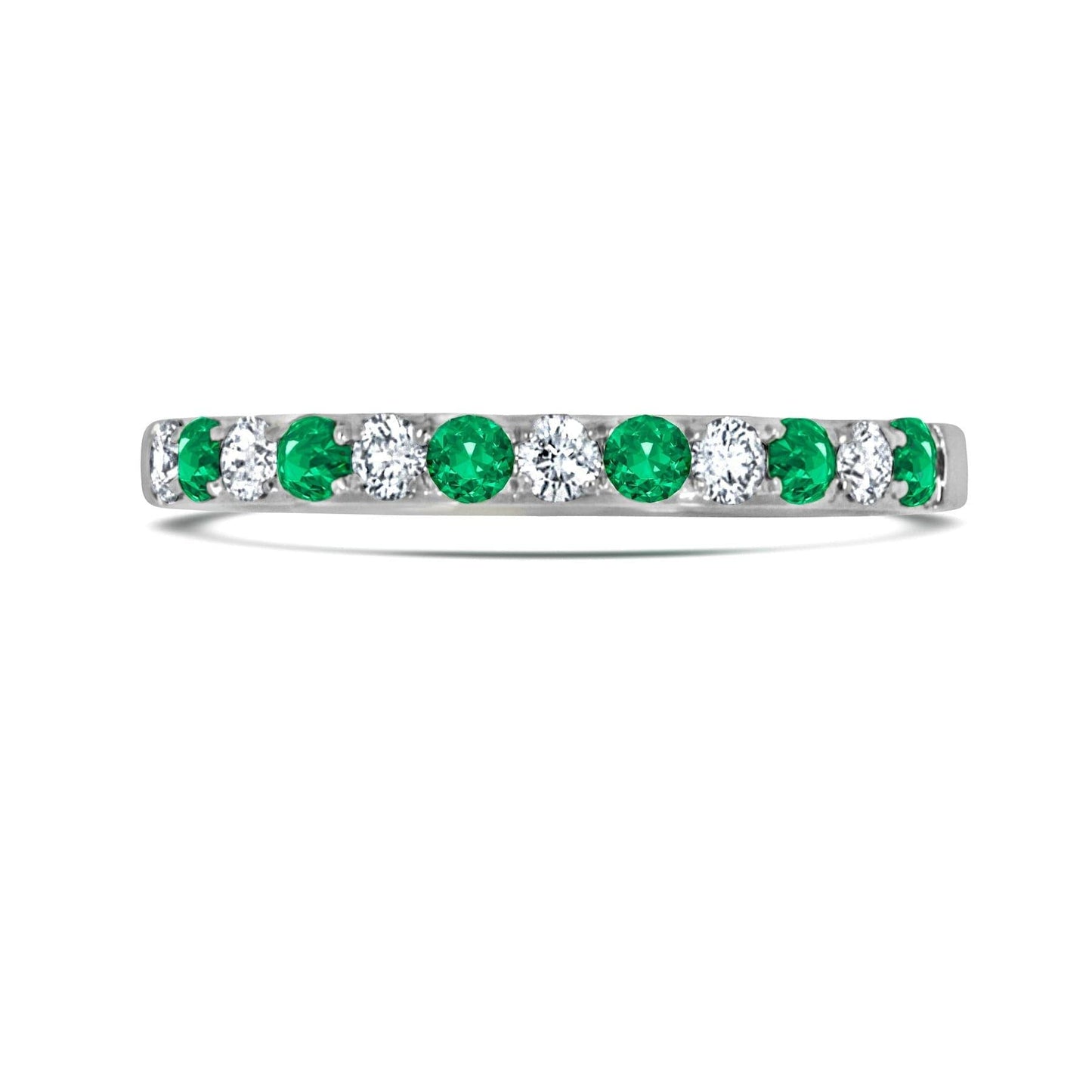 Emerald & Diamond Anniversary  Ring - Rosendorff Diamond Jewellers