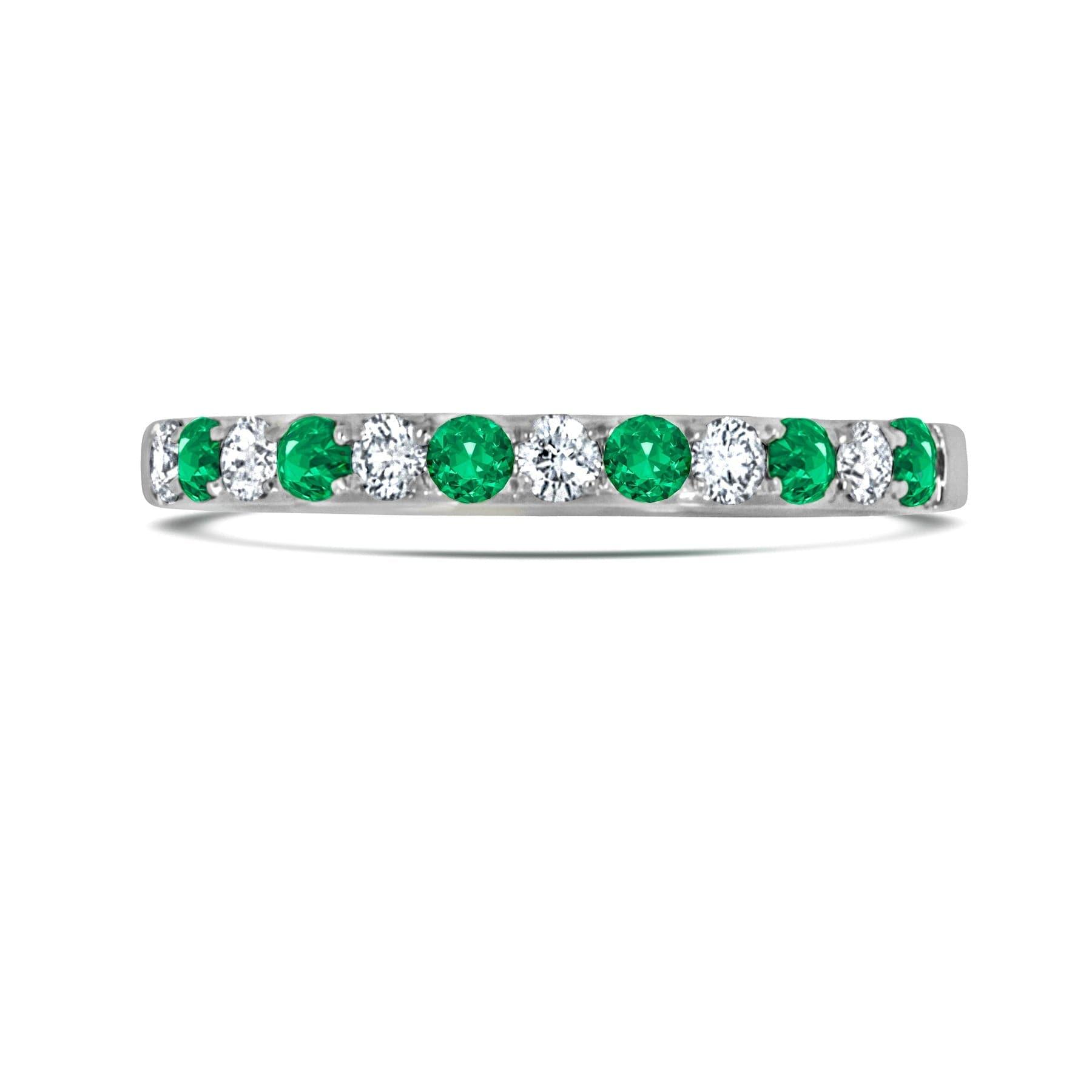 Emerald & Diamond Anniversary  Ring - Rosendorff Diamond Jewellers
