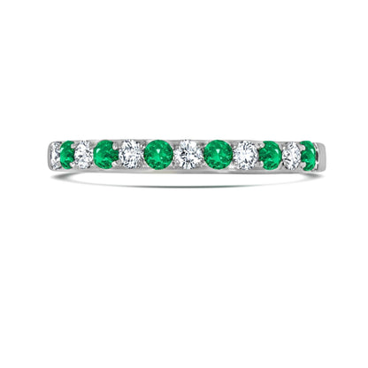 Emerald & Diamond Anniversary  Ring - Rosendorff Diamond Jewellers